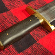 Cargar imagen en el visor de la galería, Cuchillo Bowie “Iron Mistress”de Joan Pérez con guarda doble en latón y granadillo.