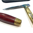 Cargar imagen en el visor de la galería, Cuchillo artesanal le Tonneau (tipo barril ) en madera de Nogal.