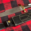 Cargar imagen en el visor de la galería, Cuchillo Bowie “Iron Mistress”de Joan Pérez con guarda doble en latón y granadillo.
