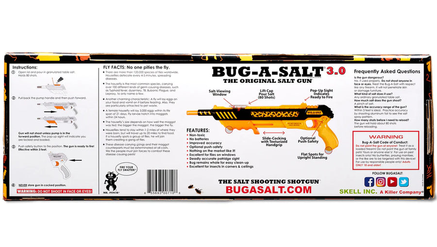 Pistola de Sal BUG-A-SALT ORANGE CRUSH EDITION 3.0 Pistola de Sal matainsectos