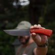 Cargar imagen en el visor de la galería, Cuchillo Garcimonte GMT Worker en cachas micarta naranja y funda Kydex