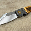 Cargar imagen en el visor de la galería, Navaja Gitano Gen 2, edición única, customizada a mano Por Gudy Van Poppel, Stag/Magnacut/ Titanio