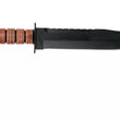 Cargar imagen en el visor de la galería, KA-BAR Big Brother 2217 cuchillo de hoja fija parcialmente dentada, funda de cuero