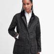 Cargar imagen en el visor de la galería, Chaqueta encerada Barbour Beadnell para mujer color verde Oliva (Classic)