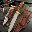 Cargar imagen en el visor de la galería, Cuchillo Muela Plegable PL-18R Madera Prensada Coral y Latón - Safari Master Andorra