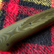 Cargar imagen en el visor de la galería, Cuchillo multitarea forjado Beetle de Alejandro Medrano, micarta verde

