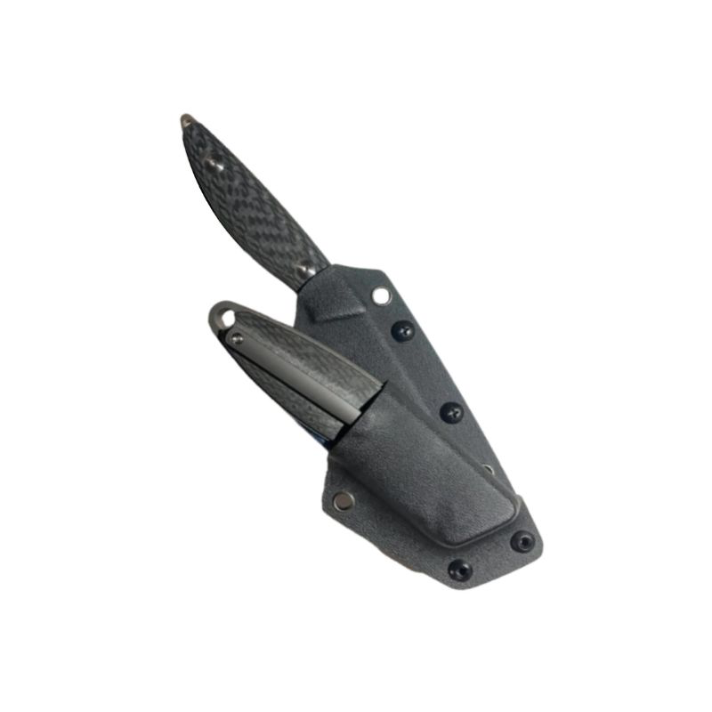 Cuchillo Bastard Venator Fixed Blade, Fat Carbon Black Matter