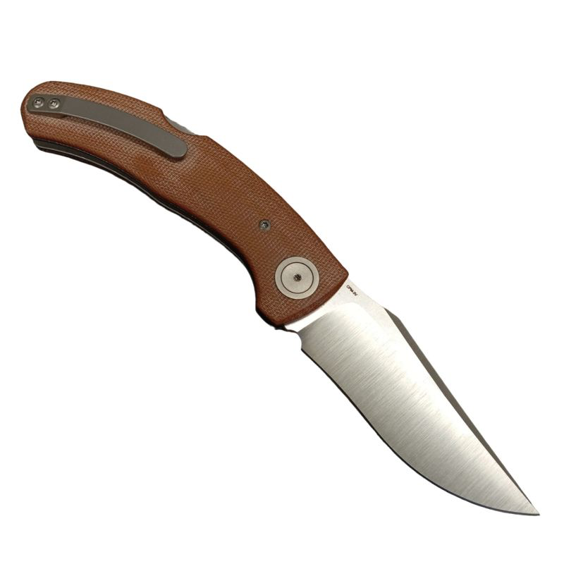 Navaja Vega Bastard Micarta Canvas Back Lock diseño JoshKnives