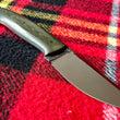 Cargar imagen en el visor de la galería, Cuchillo multitarea forjado Beetle de Alejandro Medrano, micarta verde
