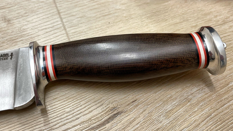 Cuchillo Scagel Bowie Green Canvas Micarta
