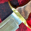 Cargar imagen en el visor de la galería, Cuchillo Muela Bowie antiguo 80’s madera guarda doble

