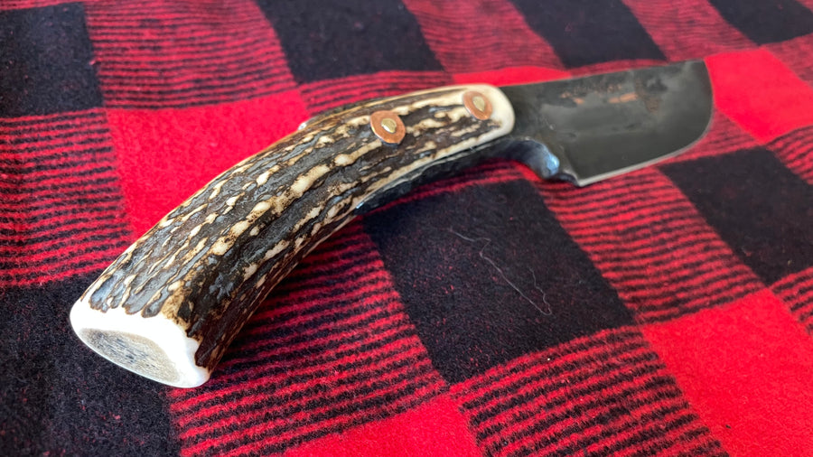Cuchillo Trapper de Nil Fonsere, Viga encajada en Sambar