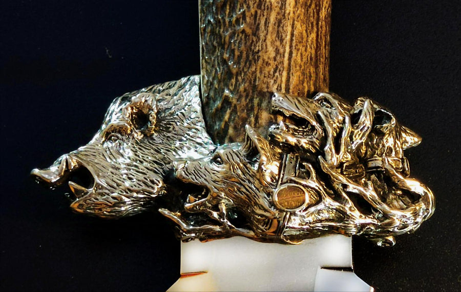 Cuchillo Muela lujo “Agarre”,  (Número serie 25 especial 2025) Oro y Plata, edición limitada 250 piezas