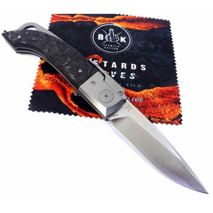 Navaja Bastard Salamandra FatCarbon Materia Oscura Negra -  Serie Limitada