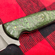 Cargar imagen en el visor de la galería, Cuchillo “Víbora” Damasteel RWL y cachas fat carbon Jungle War, de Alejandro Medrano
