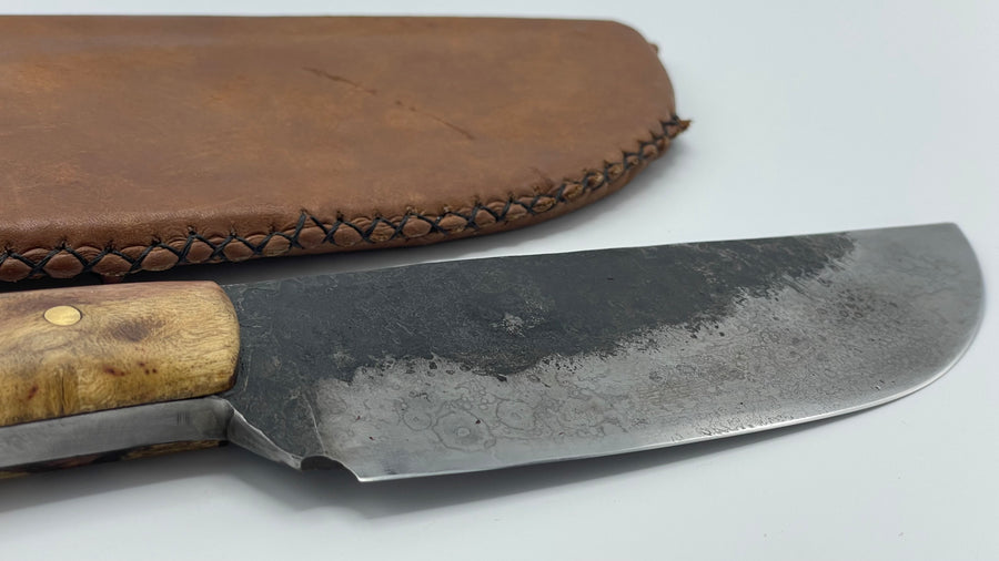 Cuchillo Custom Mango Algarrobo acero O1 de Nil Fonsere