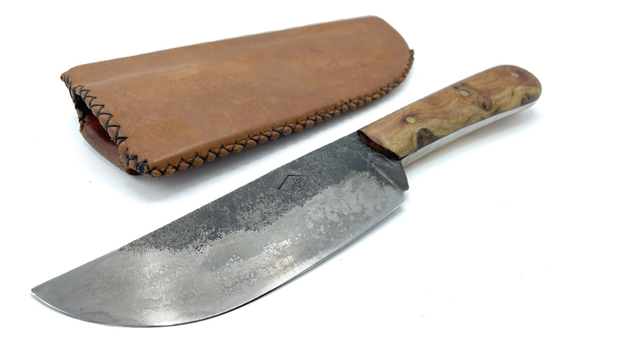 Cuchillo Custom Mango Algarrobo acero O1 de Nil Fonsere