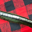 Cargar imagen en el visor de la galería, Cuchillo “Víbora” Damasteel RWL y cachas fat carbon Jungle War, de Alejandro Medrano

