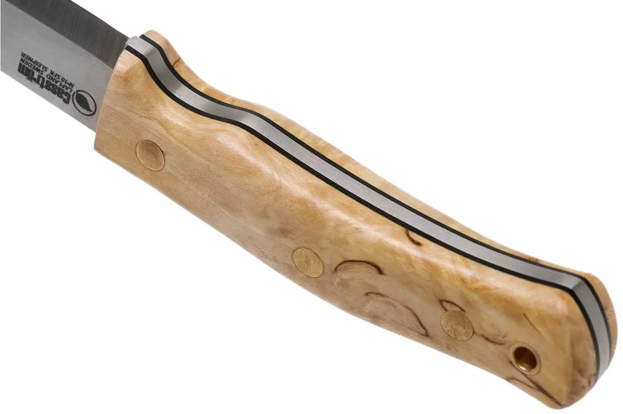 Cuchillo Sueco Casström N.10 de abedul rizado de selección