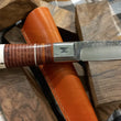 Cargar imagen en el visor de la galería, Cuchillo Puukko integral Nil Fonsere, mango cuero y sambar
