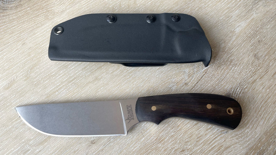 Garcimonte - Cuchillo Skinner  GMT - Acero Elmax, Granadillo y Funda Kydex