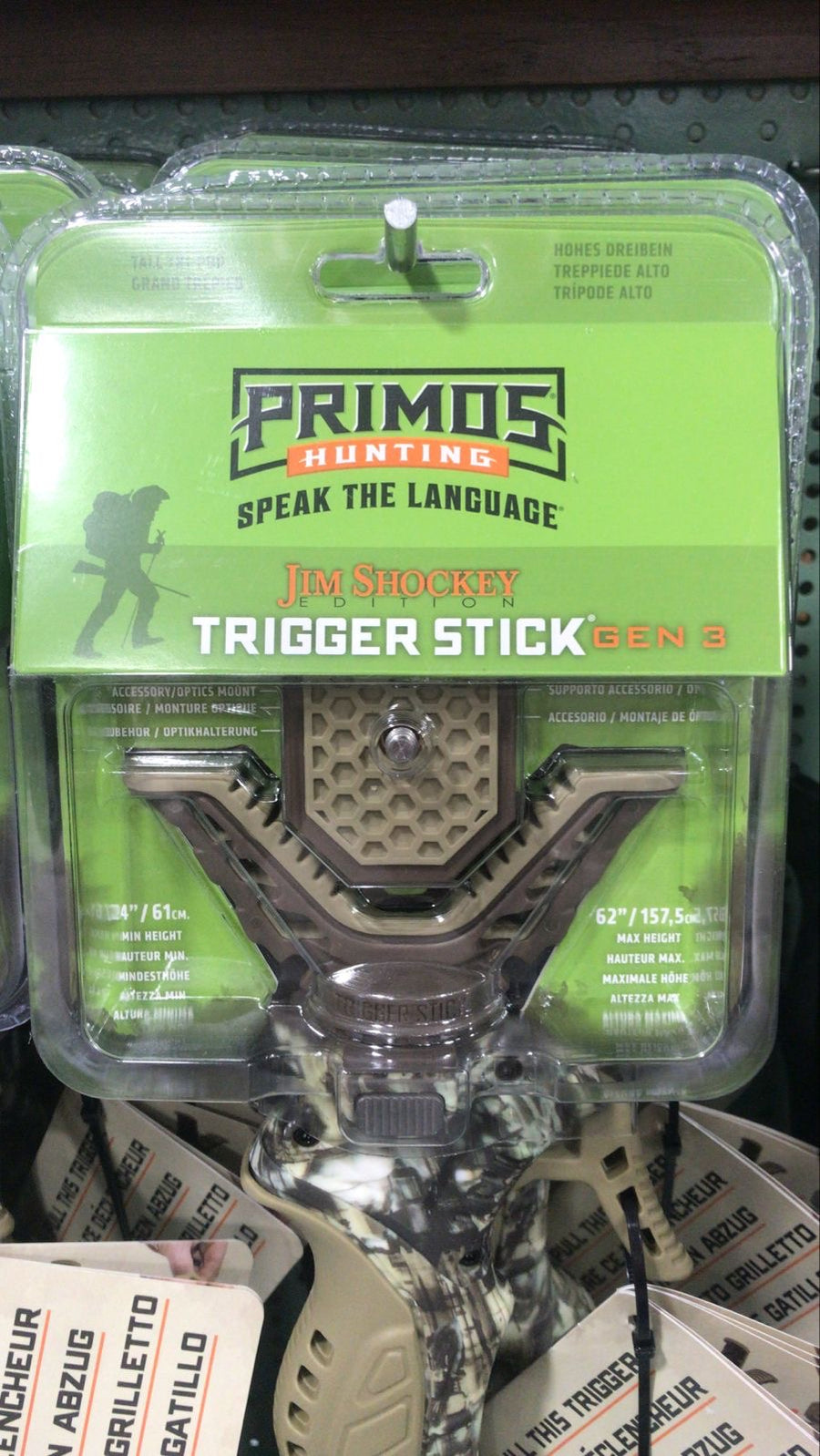 Trípode Primos Trigger Stick Gen 3 Jim Shockey Edition