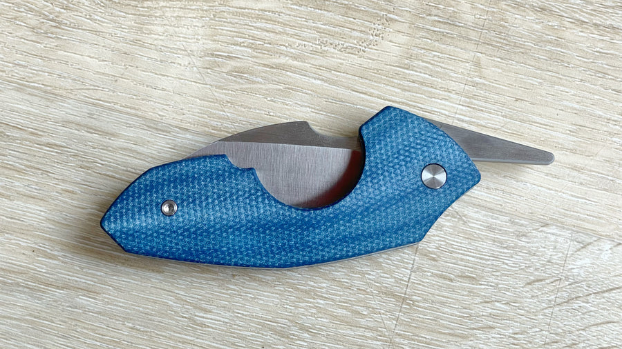 🔪 Navaja Barbudo CigarCutter Blue Micarta – Edición Limitada