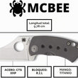 Cargar imagen en el visor de la galería, 🔪SPYDERCO Cuchillo McBee C236TIP, Unisex, Gris, 6 cm
