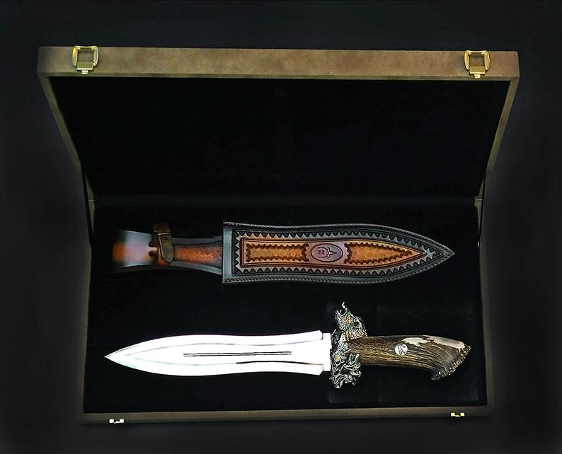 Cuchillo Muela lujo “Agarre”,  (Número serie 25 especial 2025) Oro y Plata, edición limitada 250 piezas