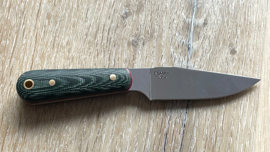 Garcimonte, Cuchillo EDC “As de Diamantes” GMT Garcimonte, acero Elmax y micarta verde