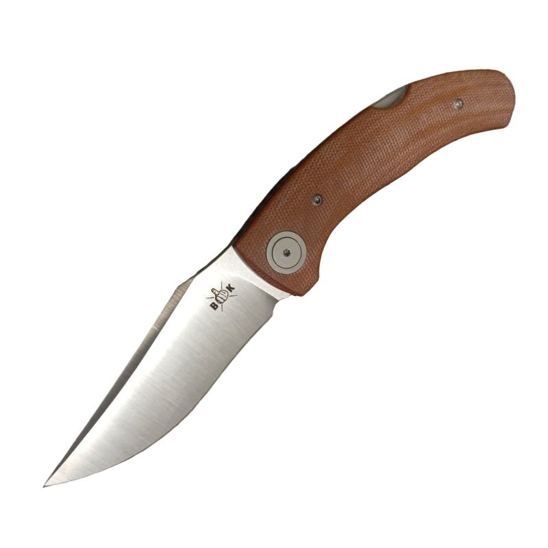 Navaja Vega Bastard Micarta Canvas Back Lock diseño JoshKnives