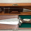 Cargar imagen en el visor de la galería, Cuchillo Muela Alano Asta de ciervo, ornamentado en plata
