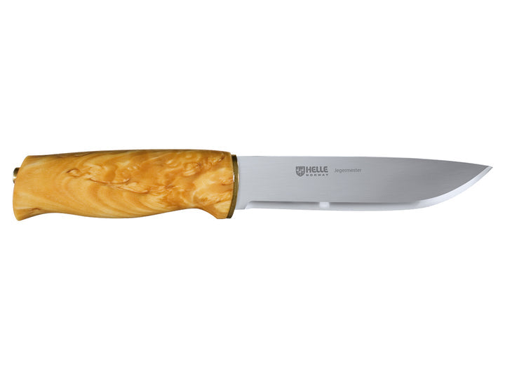 Cuchillo HELLE Jegermester Inox 12C27 y mango Abedul