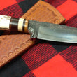 Cargar imagen en el visor de la galería, Cuchillo Mestizo Nil Fonsere, sambar y cuero guarda G
