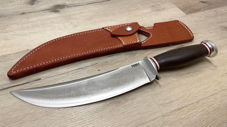 Cuchillo Scagel Bowie Green Canvas Micarta