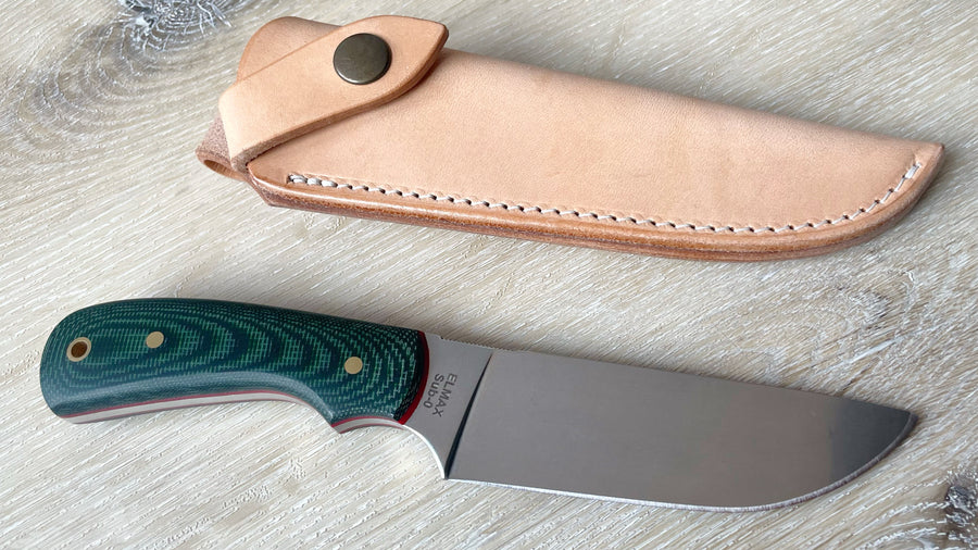 Cuchillo Skinner GMT Garcimonte, cachas micarta verde