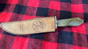 Cuchillo Custom “Southern Bowie” Nil Fonsere, cachas ataúd en carnero