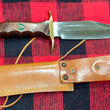 Cargar imagen en el visor de la galería, Cuchillo Muela Bowie antiguo 80’s madera guarda doble
