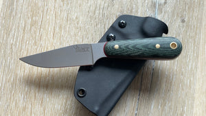 Garcimonte, Cuchillo EDC “As de Diamantes” GMT Garcimonte, acero Elmax y micarta verde