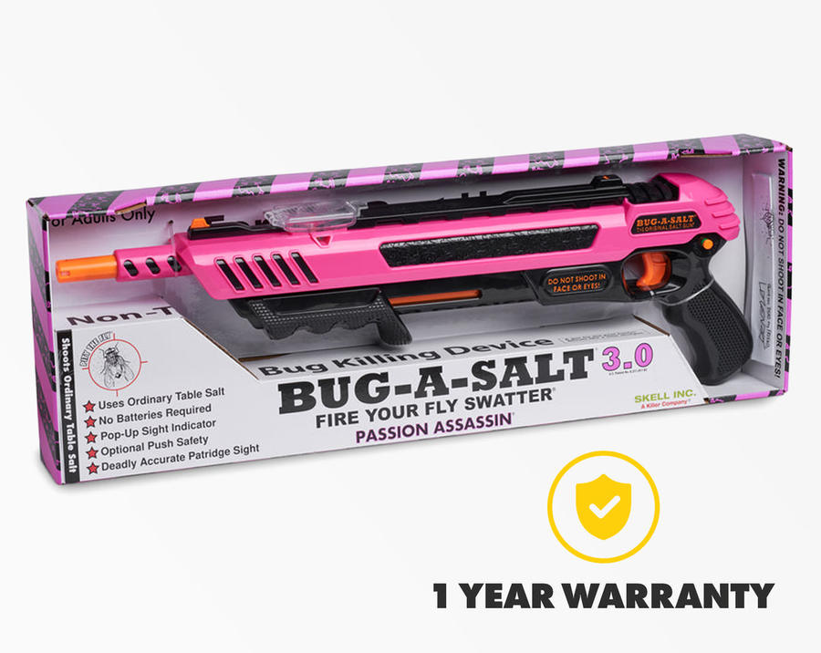 PISTOLA DE SAL PARA MOSQUITOS PINK EDITION 3.0 (BUG-A-SALT)
