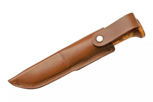 Cuchillo Helle Fjellkniven Abedul rizado y acero Inox