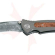 Cargar imagen en el visor de la galería, Navaja Boker Solingen Damascus Homenaje Eurofighter Madera amboina
