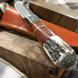 Cargar imagen en el visor de la galería, Cuchillo Puukko integral Nil Fonsere, mango cuero y sambar

