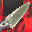 Cargar imagen en el visor de la galería, Cuchillo “Aguja” forjado por Alejandro Medrano, con abedul estabilizado y  texturizaciones
