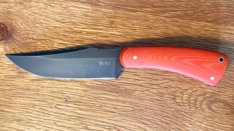 Cuchillo Garcimonte GMT Worker en cachas micarta naranja y funda Kydex