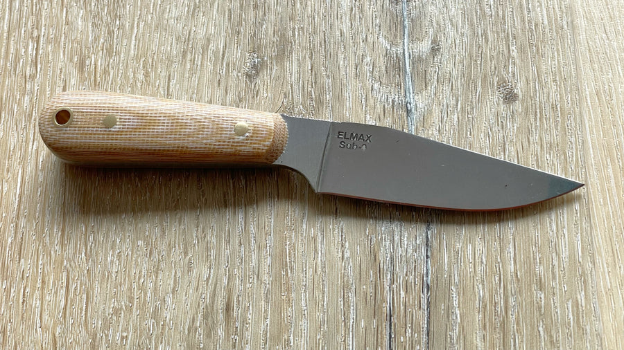 Garcimonte, Cuchillo EDC “As de Diamantes”  GMT Garcimonte, acero Elmax y micarta coyote