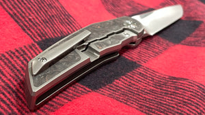 Navaja Iberian Integral Titanio Bastard Knives, diseño Queirós edición 1/20