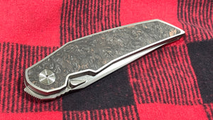 Navaja Iberian Integral Titanio Bastard Knives, diseño Queirós edición 1/20