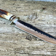 Cargar imagen en el visor de la galería, Cuchillo Behring Custom mod. Fighter, mango Sambar dos fundas

