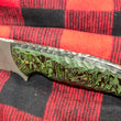 Cargar imagen en el visor de la galería, Cuchillo “Víbora” Damasteel RWL y cachas fat carbon Jungle War, de Alejandro Medrano
